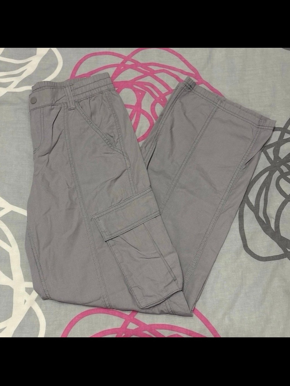 H&M Grey Baggy Cargo Pants